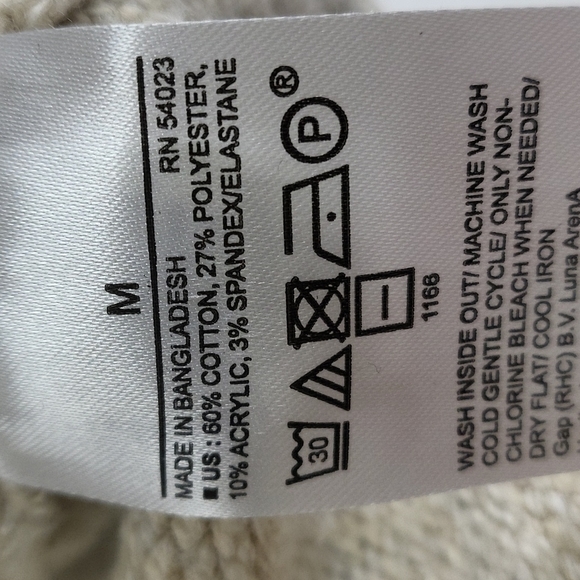 NWT Banana Republic Factory Cozy  Crew Neck Pullover Sweater Oatmeal Cream - Picture 10 of 14